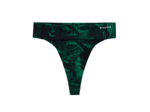 Leia Athletic Bikini Bottom - Black/Green
